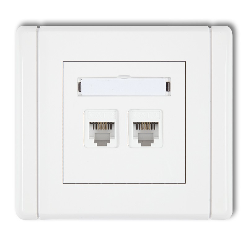 Doppel-Telefonsteckdose 2×RJ11, werkzeuglos – Karlik