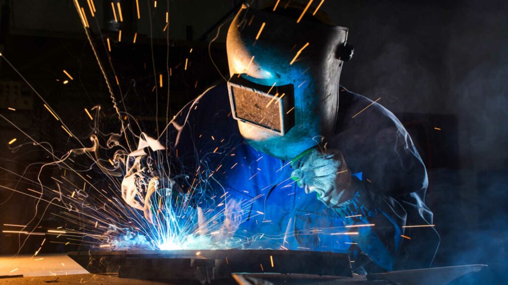 Schweißfertigung im Werk Heringen