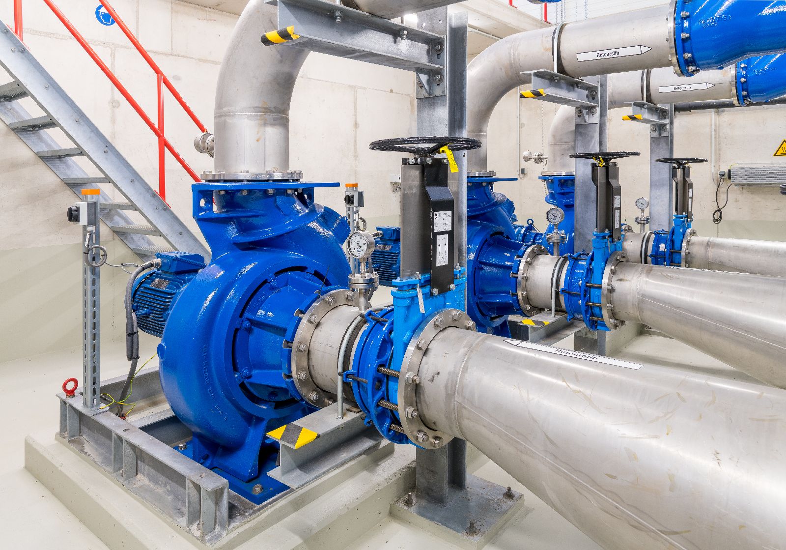 Horizontale Pumpen für Rücklaufschaumwasser (KLAGER), RWZI Den Bosch