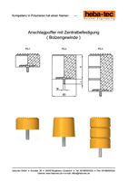 Anschlagpuffer, Zentralbefestigung Bolzengewinde
