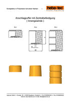Anschlagpuffer, Zentralbefestigung Innenbuchse