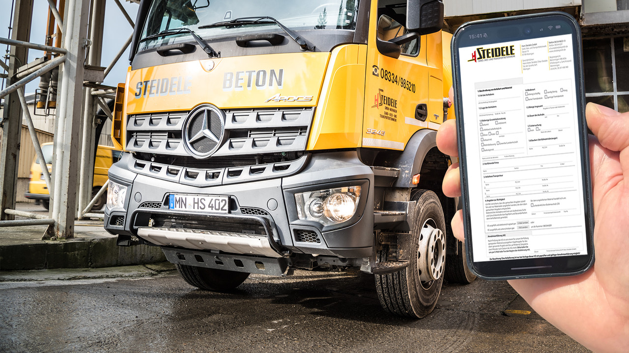 Digitaler Betonlieferschein