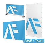 Transparente Stoff-Banner