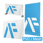 Transparentes PVC-Banner (Mesh)