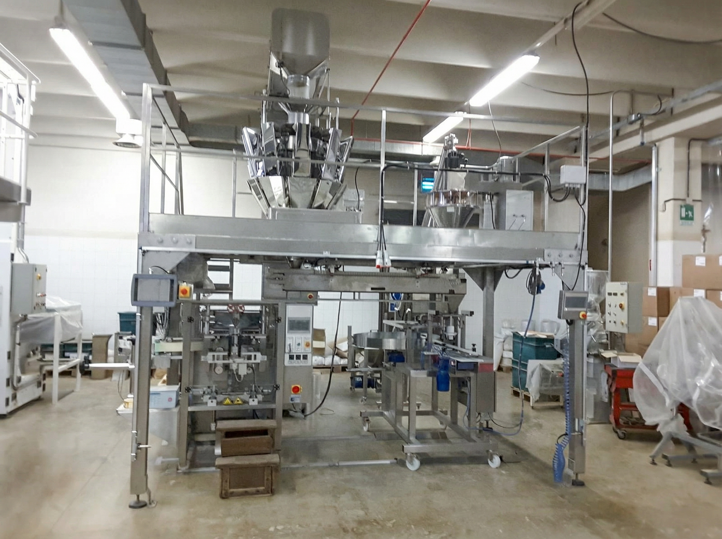Werkserweiterung mit Prüfstation, Multihead-Wäger und Auger Filler (Schweiz)
