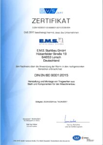 ISO-9001-Zertifikat