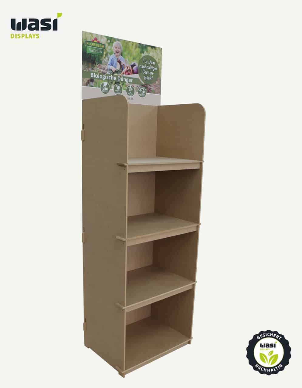 Verkaufsdisplay für Baumarkt und Gartenmarkt