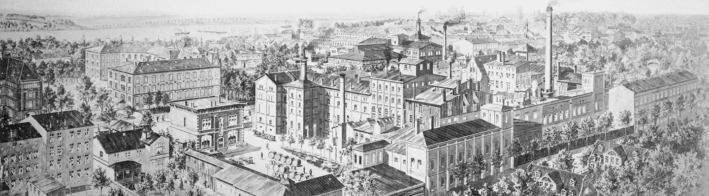 Historische Ansicht der Brauerei