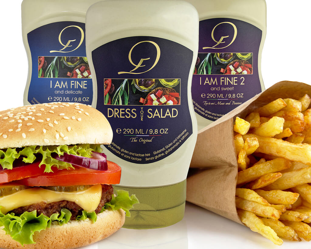 Salat mit Dressing Your Food