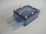 Kupplungsbox für Reinraum-Sicherheitsleitungen, 10 mm PVC transparent