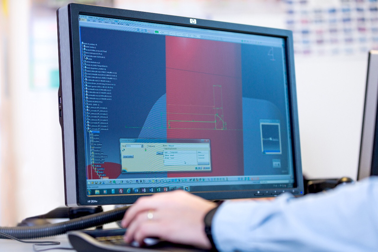 Konstruiertes Bauteil / CAD-Modell