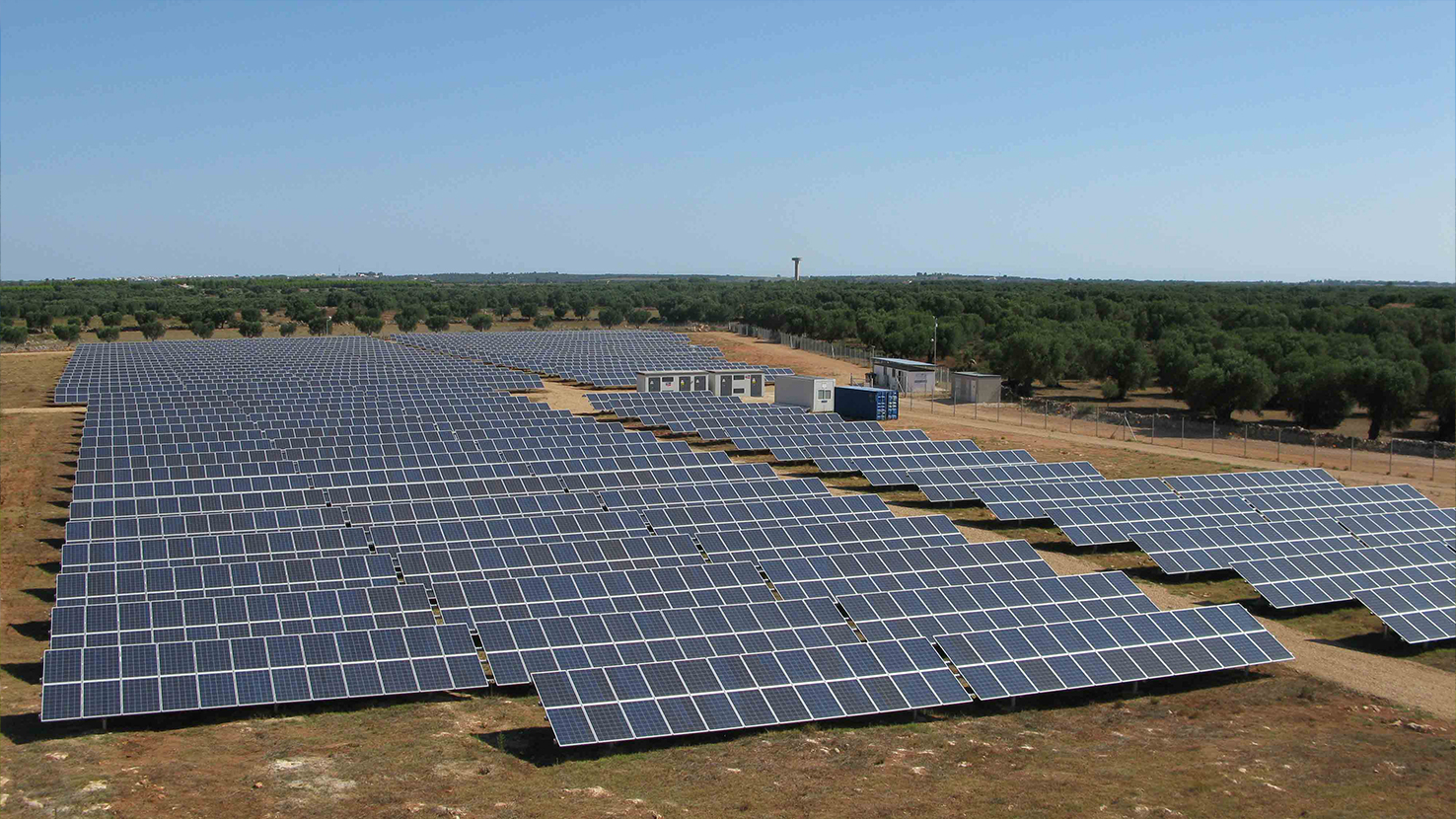 Modulfeld eines PV-Kraftwerks