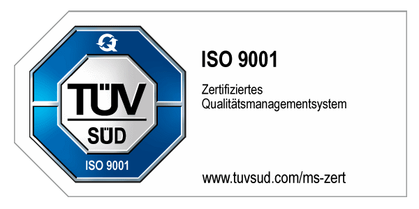 ISO-9001-Zertifikat (TÜV Süd)