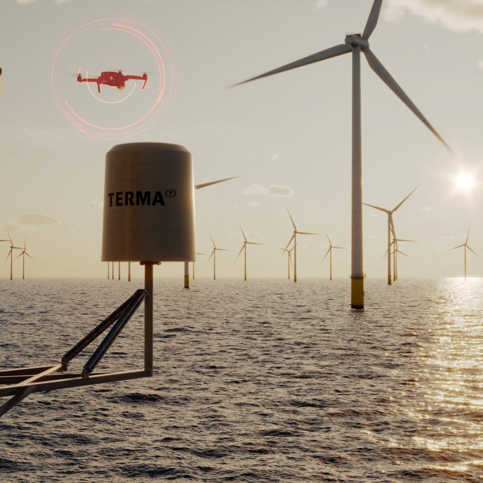 C-UAS-Schutz für Offshore-Windparks