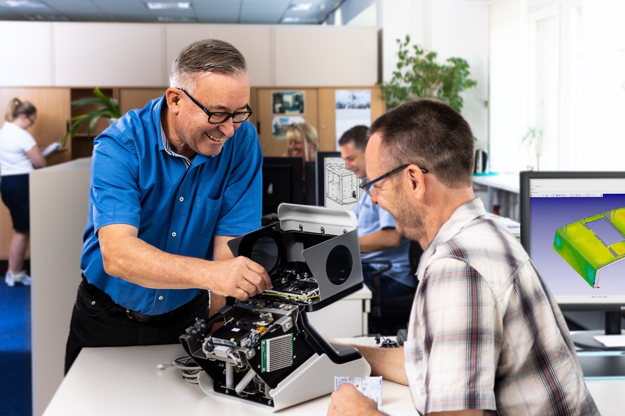 Prüfung mit VQC-Bildverarbeitungssystem