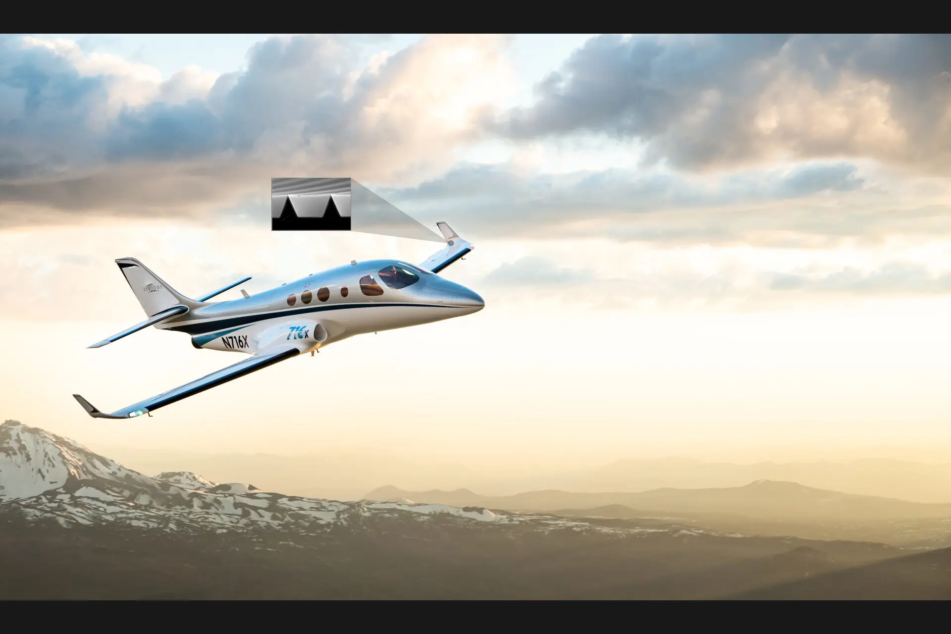 Riblet-Applikation Flugzeug