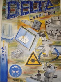 Lasergraviertes Bauteil