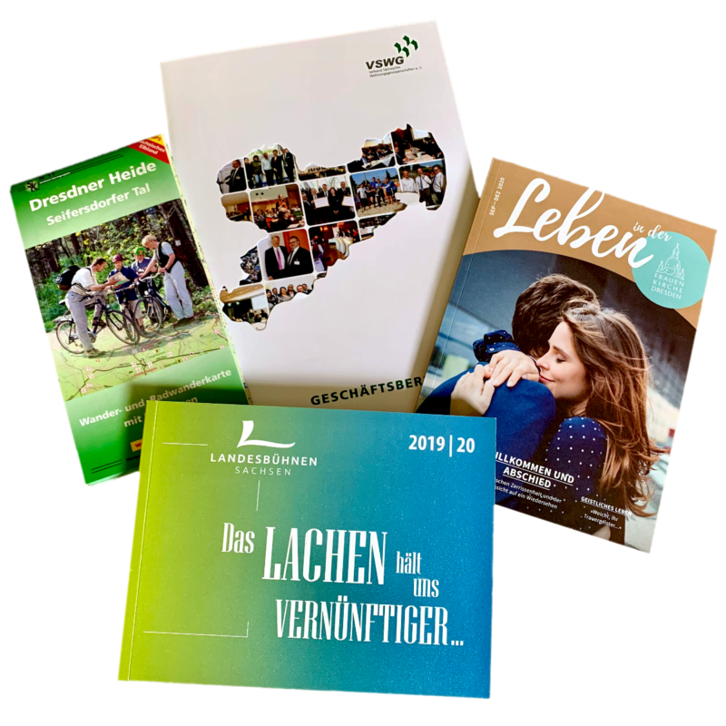 Bücher, Broschüren und Folder