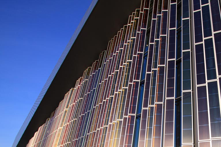 Farbige und transparente DSC-PV-Paneele (BIPV)