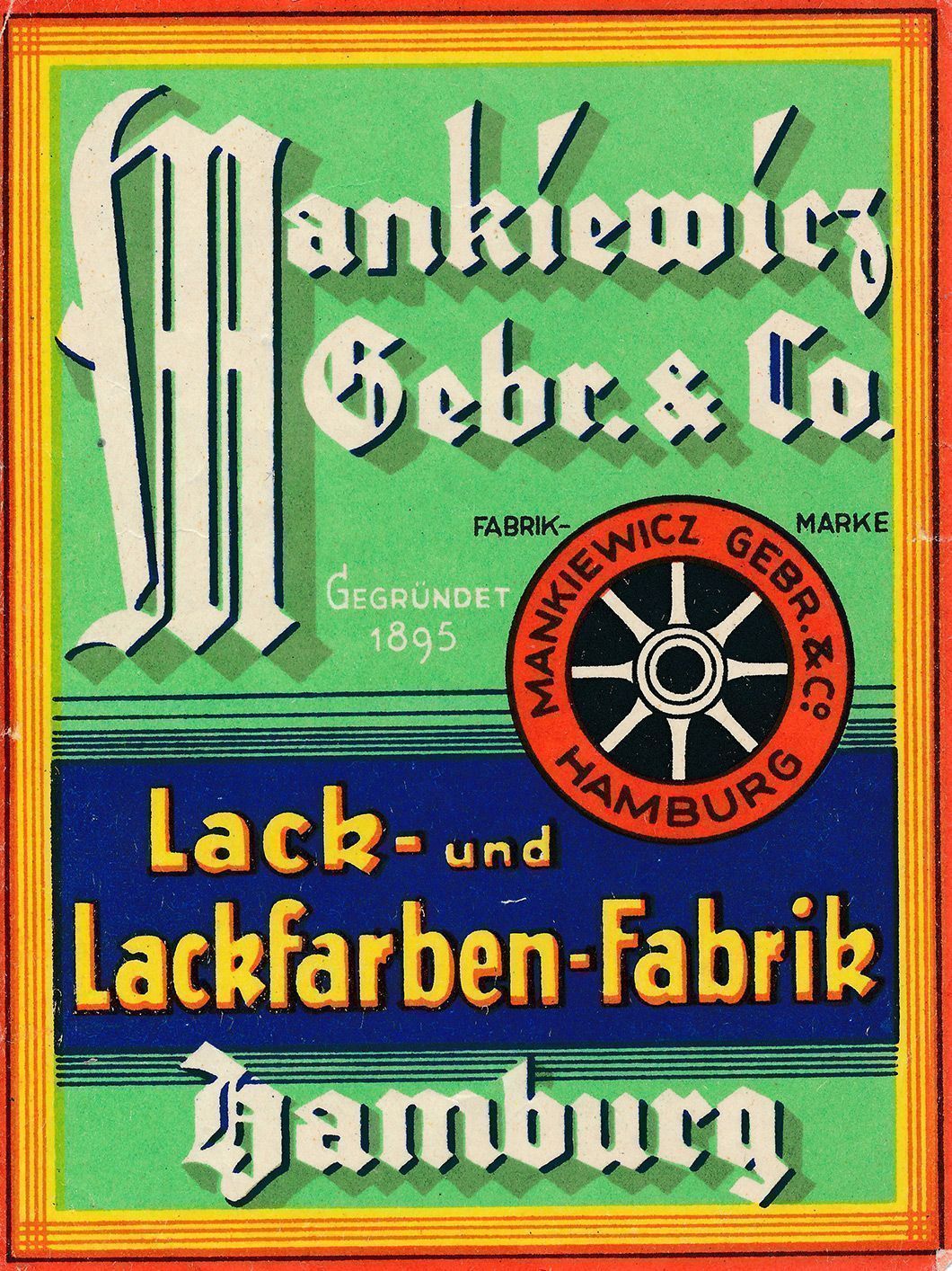 Historisches Mankiewicz Plakat