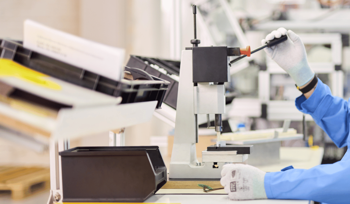 Montierte und verpackte Bauteile