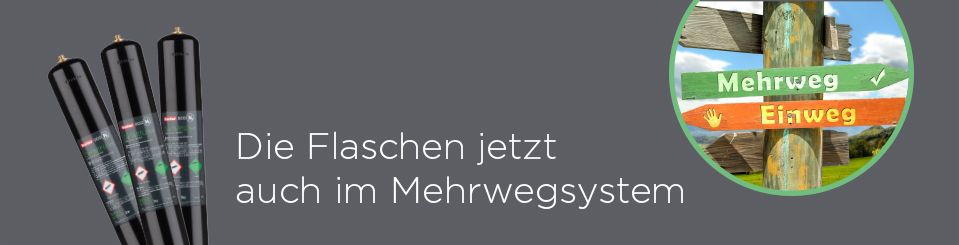 Mehrwegsystem eco-N2 Druckgasflaschen