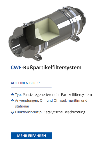 CWF plus Rußpartikelfiltersystem