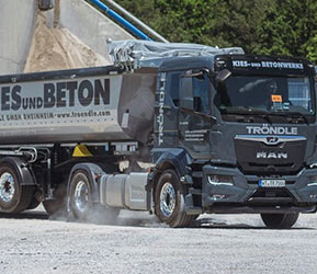 LKW-Flotte der Tröndle GmbH