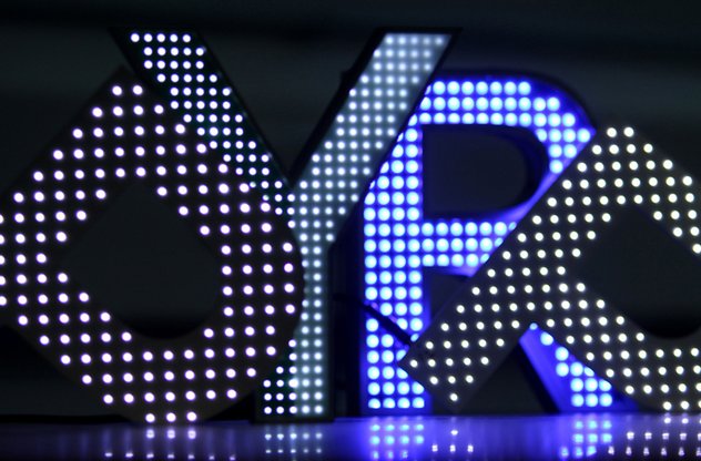 Animierte LED-Leuchtbuchstaben