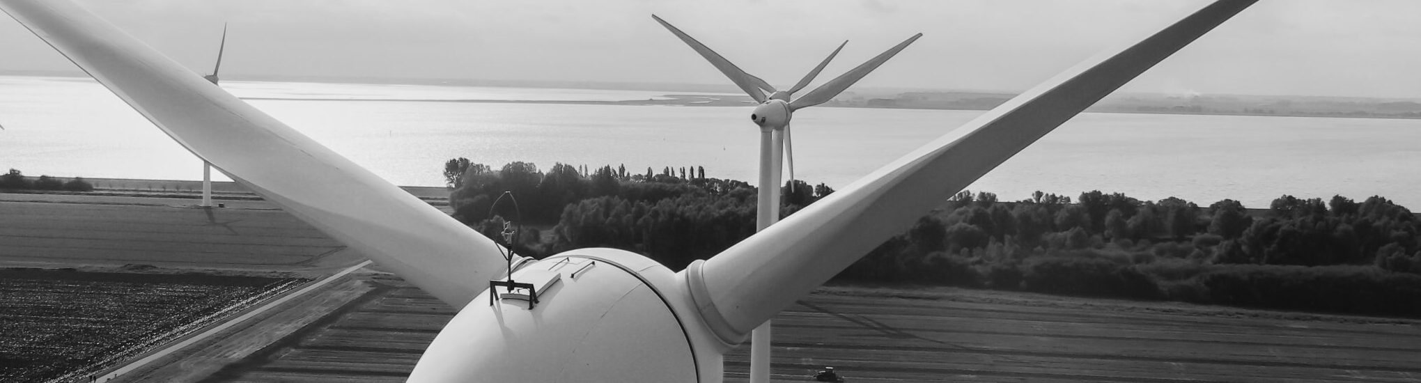Windenergieanlage aus der Luft