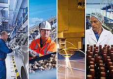 Industrie-Collage Anwendungen