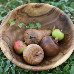 Holzobst in der Schale