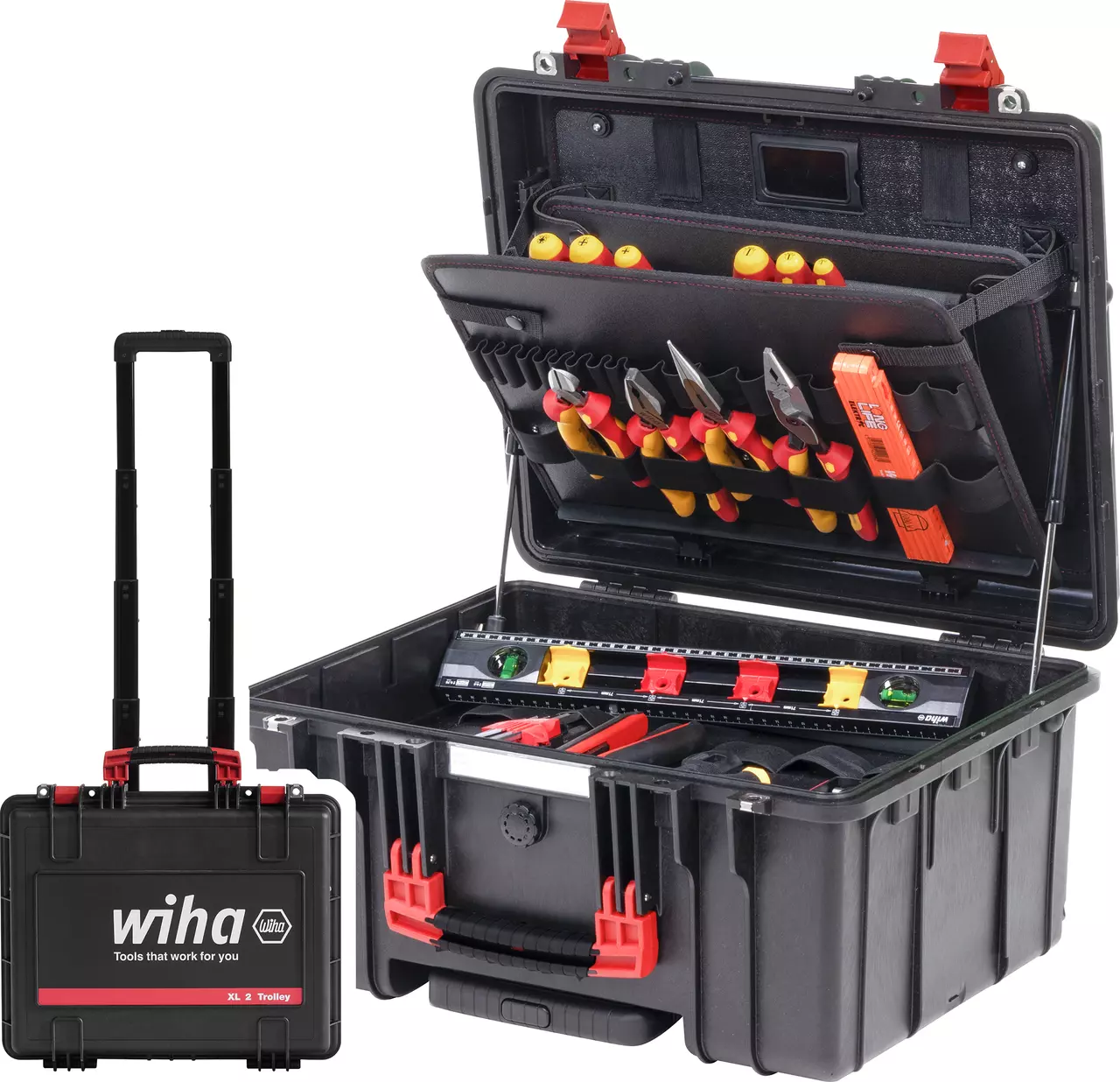 Werkzeug-Set für Elektrohandwerker (Zangen, Schraubendreher, Trolley)