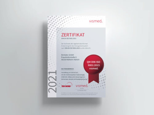 QM-Zertifikat (TÜV Nord)
