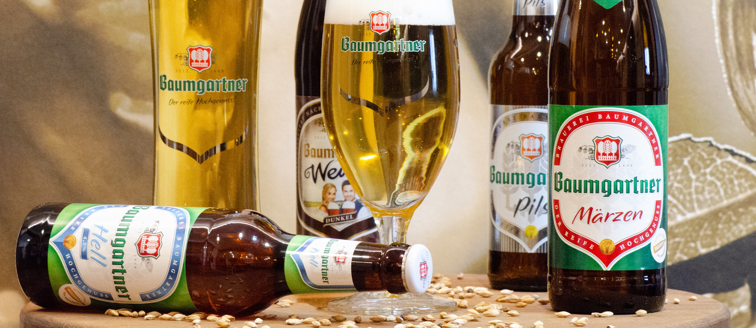 Sorten der Brauerei Baumgartner