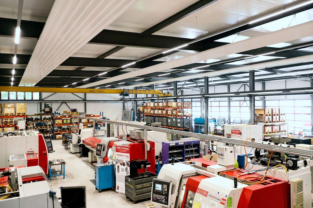 Eindruck aus der Lohnfertigung der Hametec AG