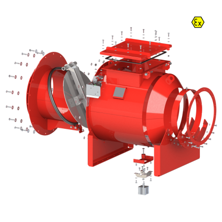 BADA-FAB Explosionsisolierventil