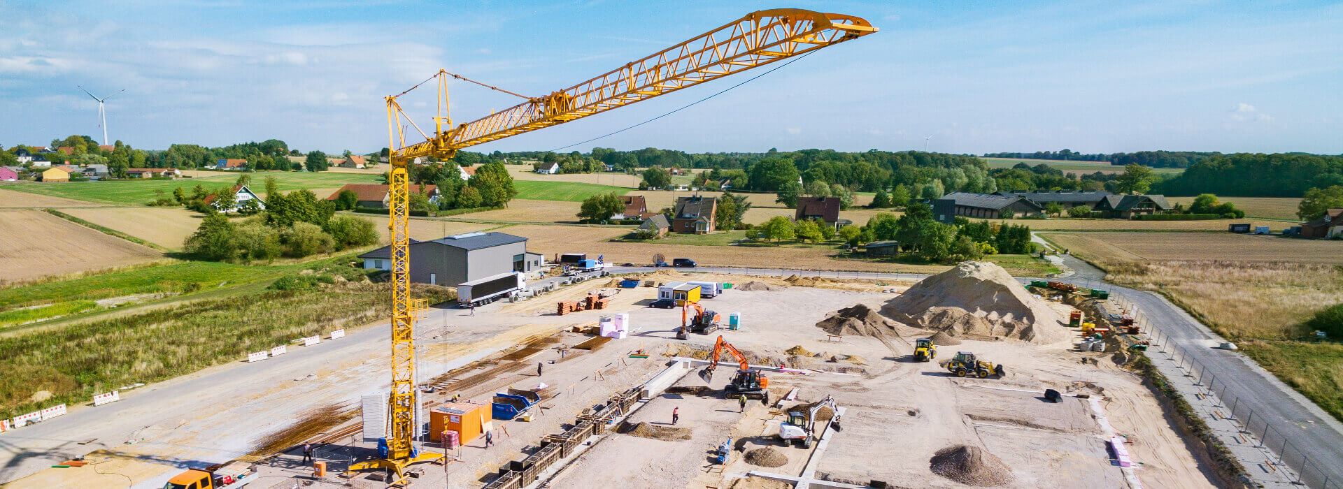 Baustelle Fertigungshalle