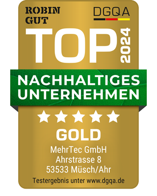 Robin Gut quality seal in Gold 2024