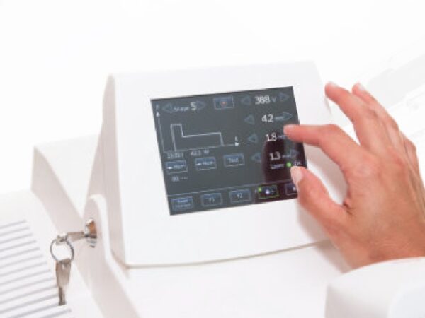 Touchscreen-Bedienung am VLO 60