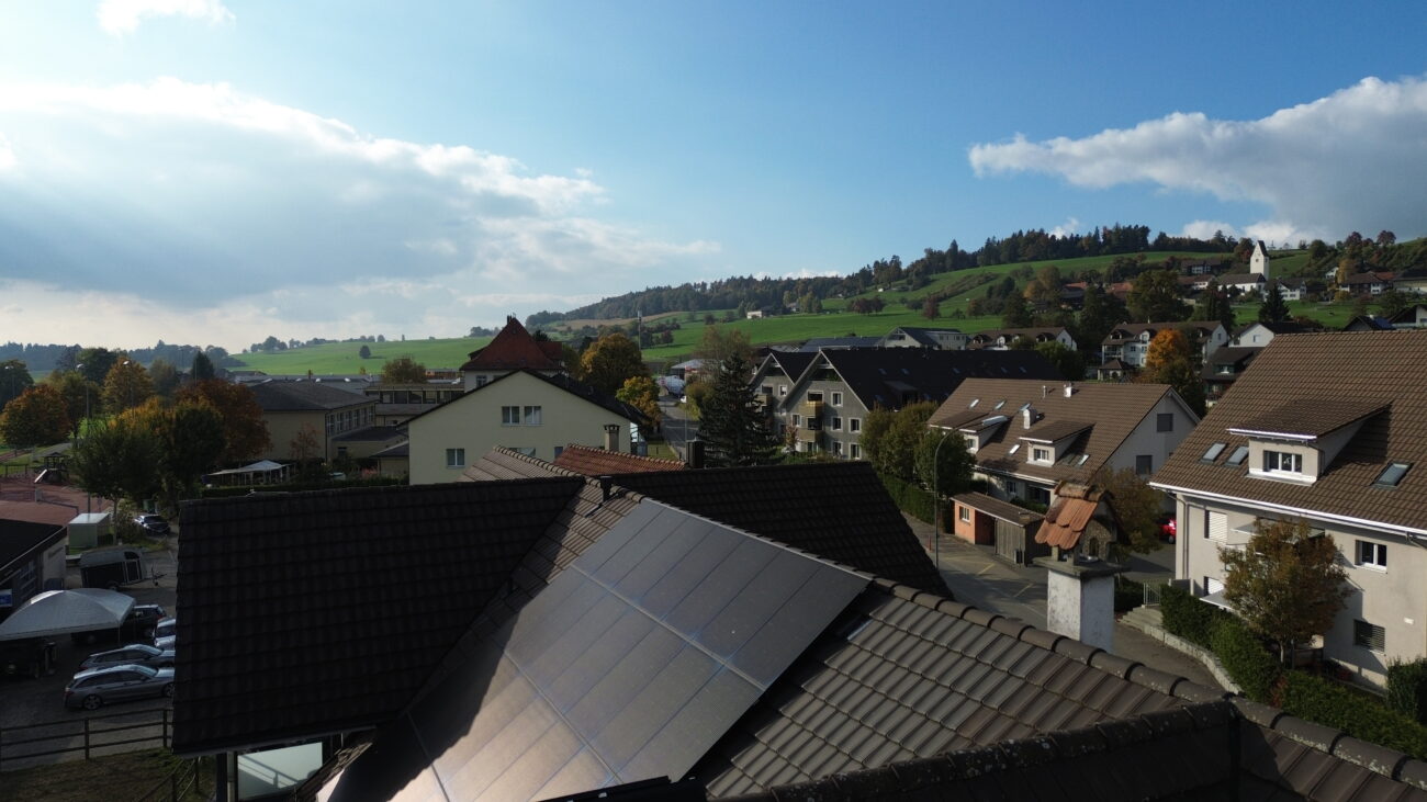 Photovoltaikanlage aus der Luft