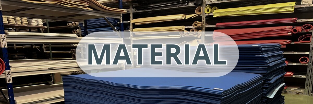 Material für Einlagen, Schuhzurichtungen und Maßschuhe