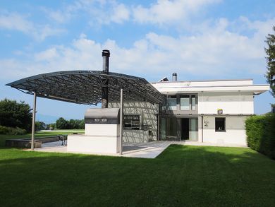Haus mit Stahlbau aus eigener Fertigung