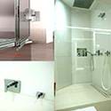 Frameless real glass shower door