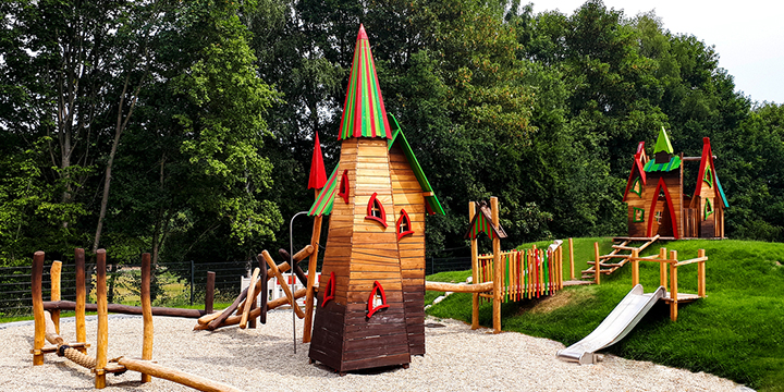 Kindergarten-Außenspielbereich
