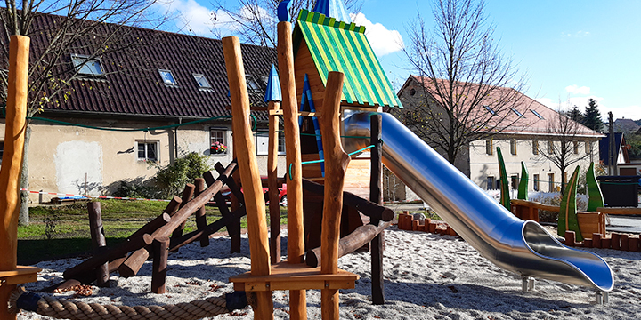 Fertig montierte Anlage
