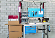 Arbeitsplatzsysteme aus Aluprofilen