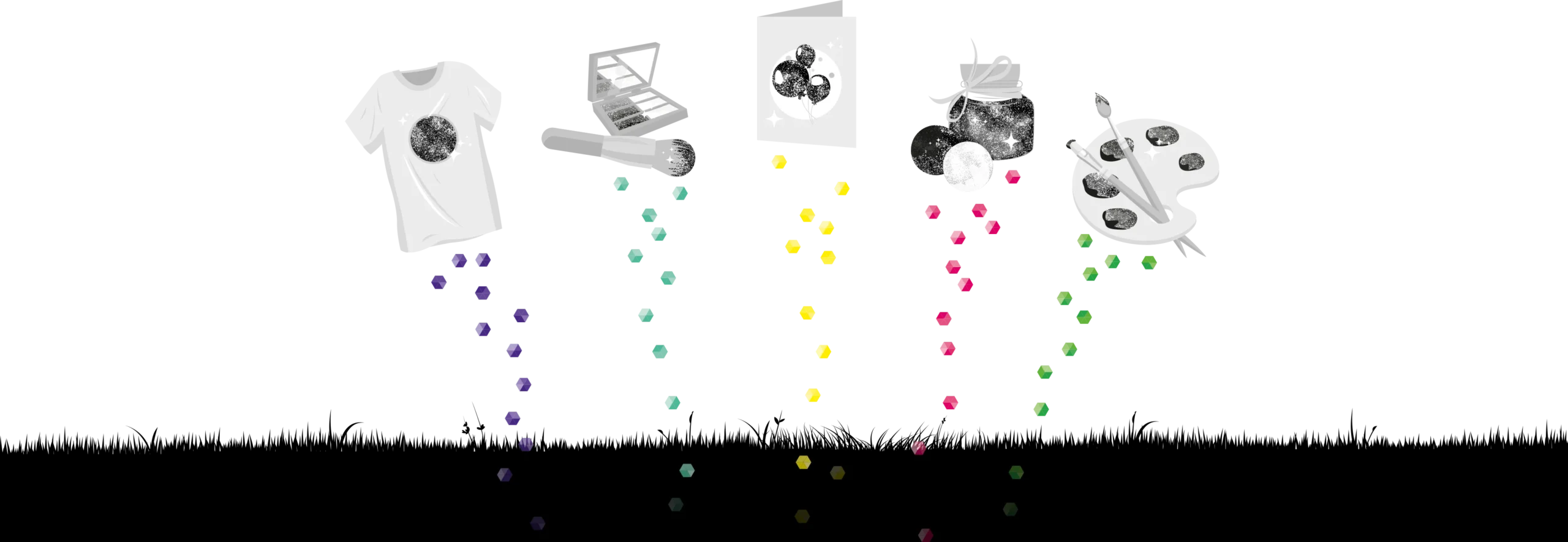 Bioglitter®-Partikel