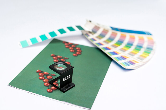 Druckabteilung mit Lightbox