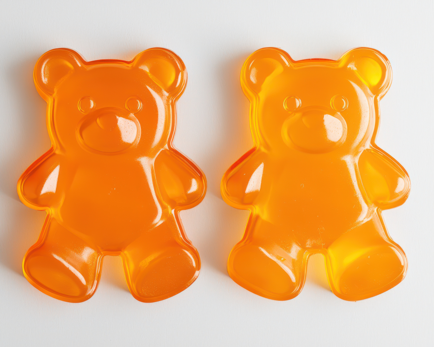 Fruit gummy made from gelatin